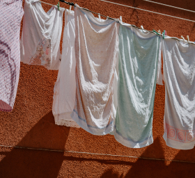 Laundry drying outside